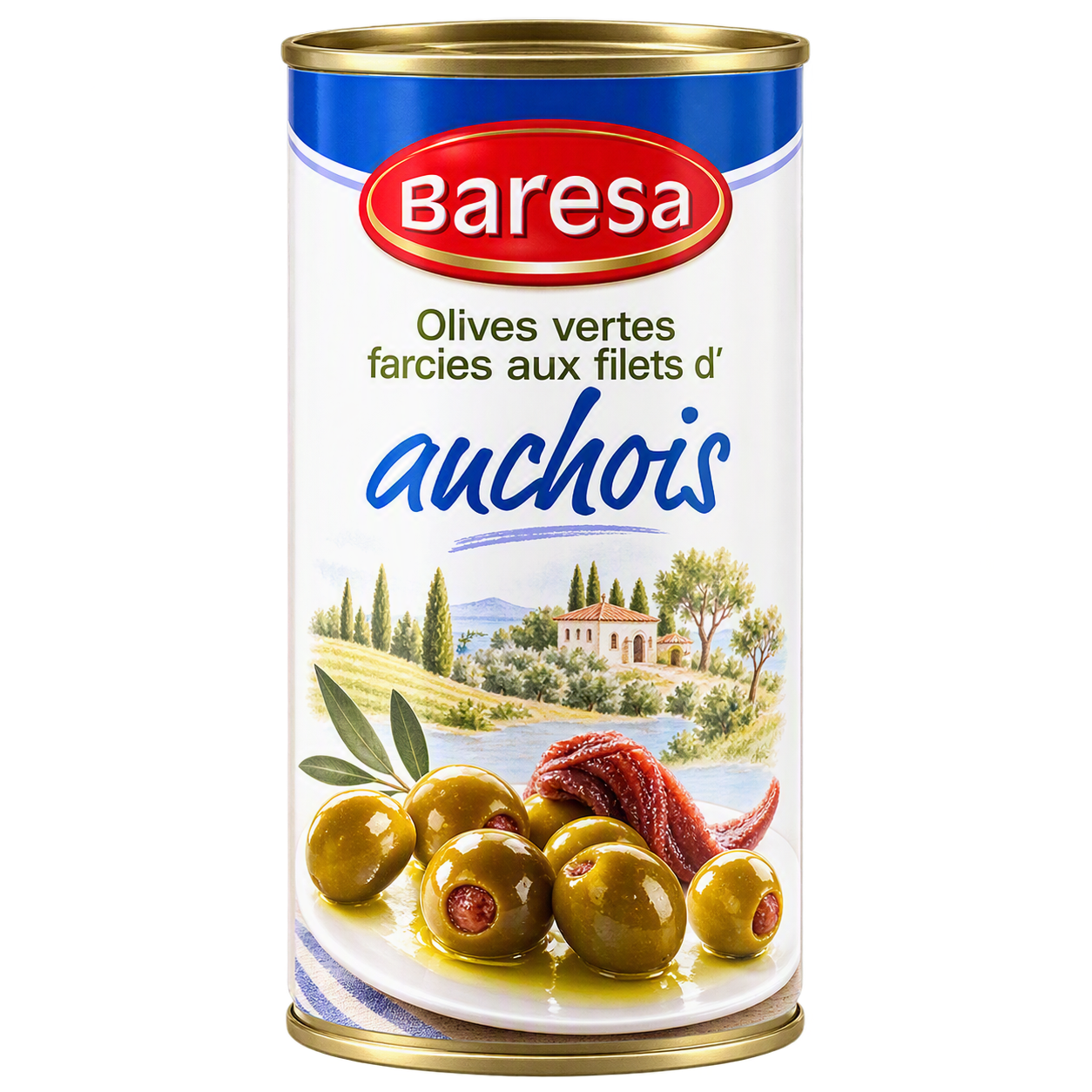 OLIVE VERT FARCIES ANCHOIS 415 GR