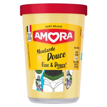 MOUTARDE FINE ET DOUCE AMORA 190GR
