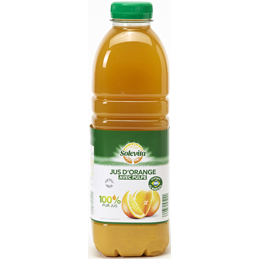 JUS D ORANGE PUR JUS 1L SANS PULPE