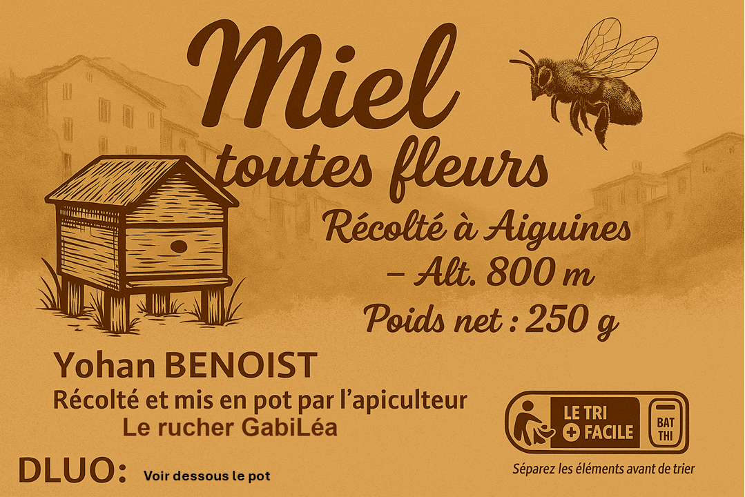 LE MIEL DU VERDON DU RUCHER GABILEA