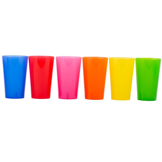 VERRE COULEUR PLASTIQUE