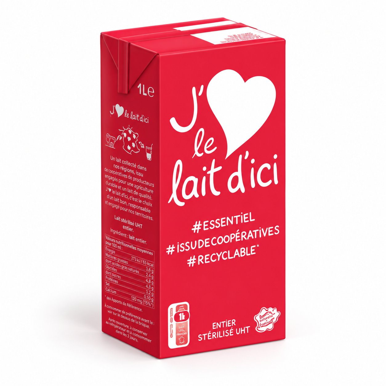 LAIT BRICK ENTIER 1L