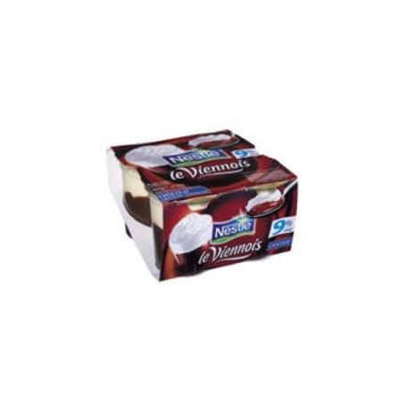 Dessert liégeois VIENNOIS Chocolat 4x100g