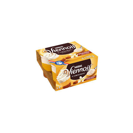 Liégeois vanille sur lit de caramel VIENNOIS 4X100GR