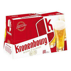 Bière blonde Kronenbourg 10x25cl