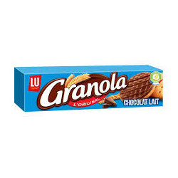 Biscuits sablés nappés au chocolat au lait Granola LU