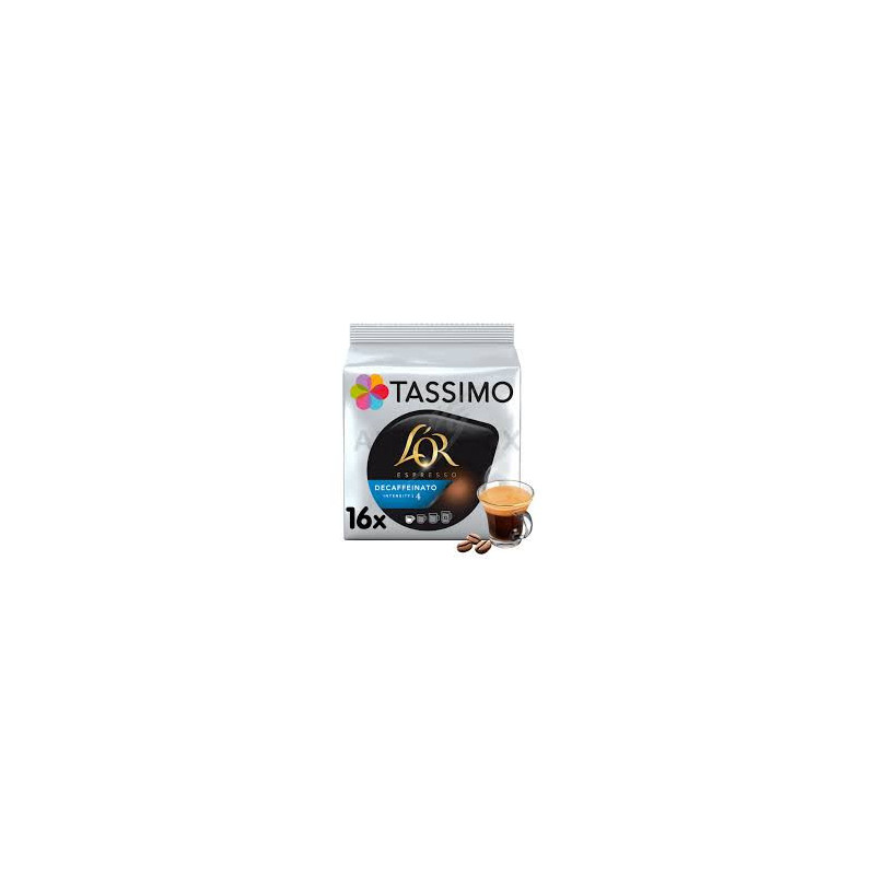 Café dosettes Tassimo Décafeiné - x16 - 104g