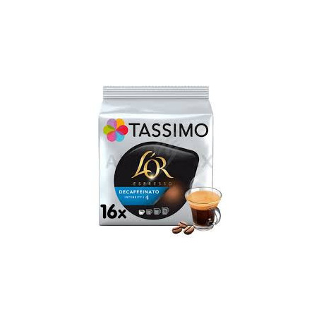 Café dosettes Tassimo Décafeiné - x16 - 104g