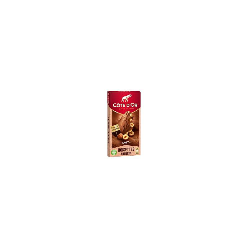 Tablette chocolat Côte d'Or Chocolat lait/Noisettes - 180g Tablette chocolat Côte d'Or Chocolat lait/Noisettes - 180g