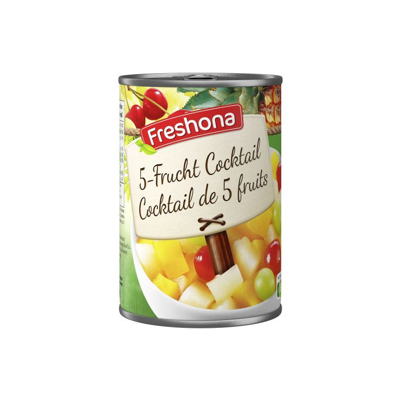 Cocktail 5 fruits conserve 410gr Cocktail 5 fruits conserve 410gr