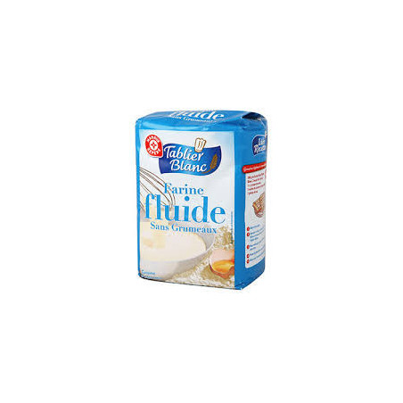 Farine fluide Tablier Blanc Sans grumeaux - 1kg