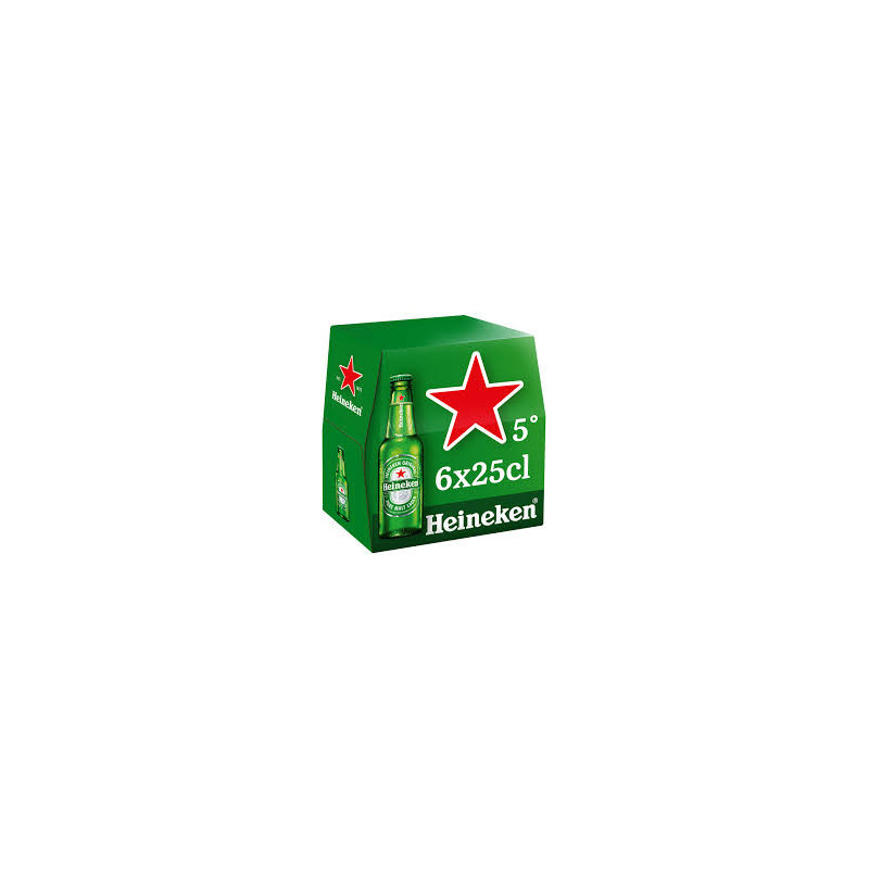 Bière blonde Heineken 6x25cl