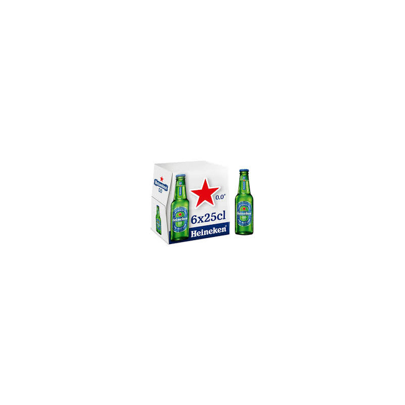 Bière blonde Heineken Sans alcool - 6x25cl