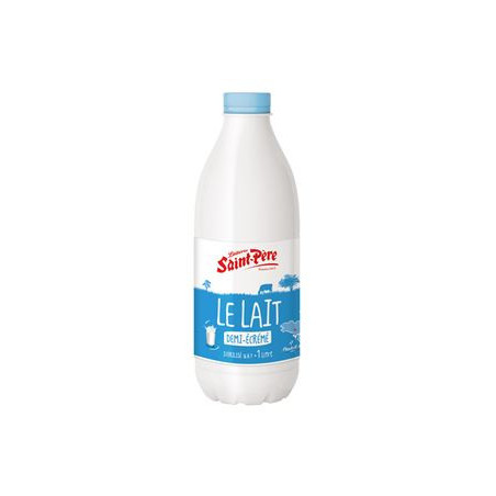 Lait demi-écrémé stérilisé UHT 50 cl