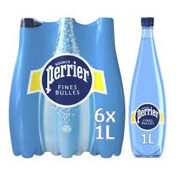 Eau minérale gazeuse Perrier Fines bulles - 6x1L