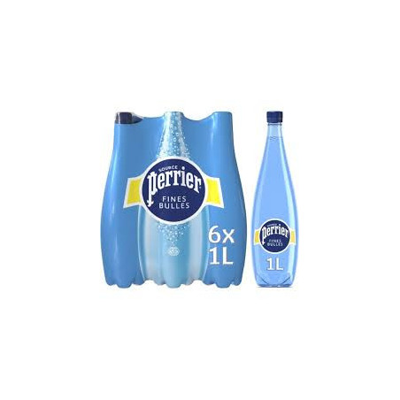 Eau minérale gazeuse Perrier Fines bulles - 6x1L