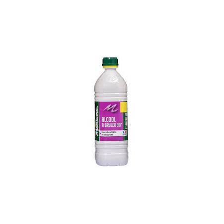 Alcool à brûler 90° combustible, nettoyant MIEUXA 1L
