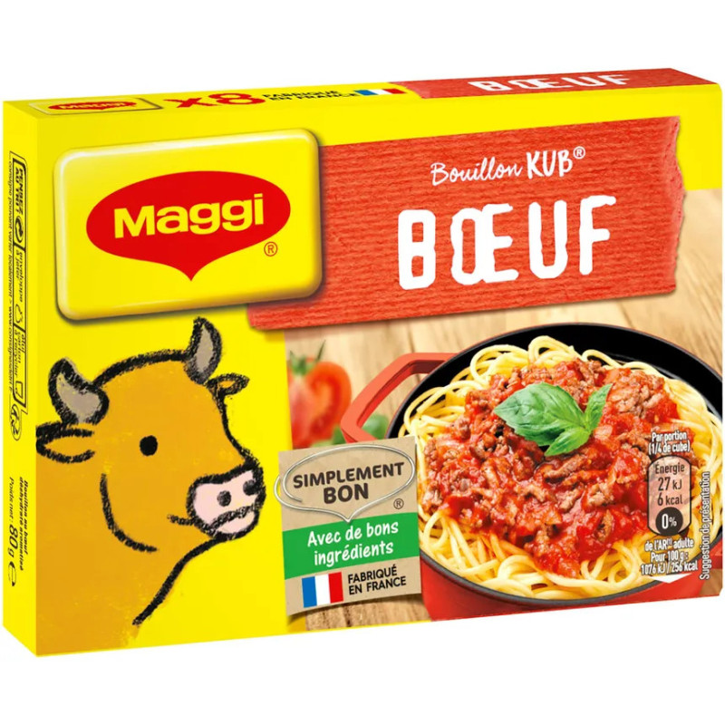 Bouillon de boeuf Maggi 8 tablettes 80g