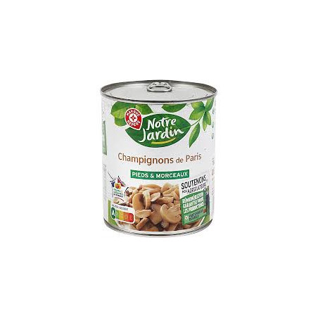 Champignons Paris  Pieds et morceaux - 115g