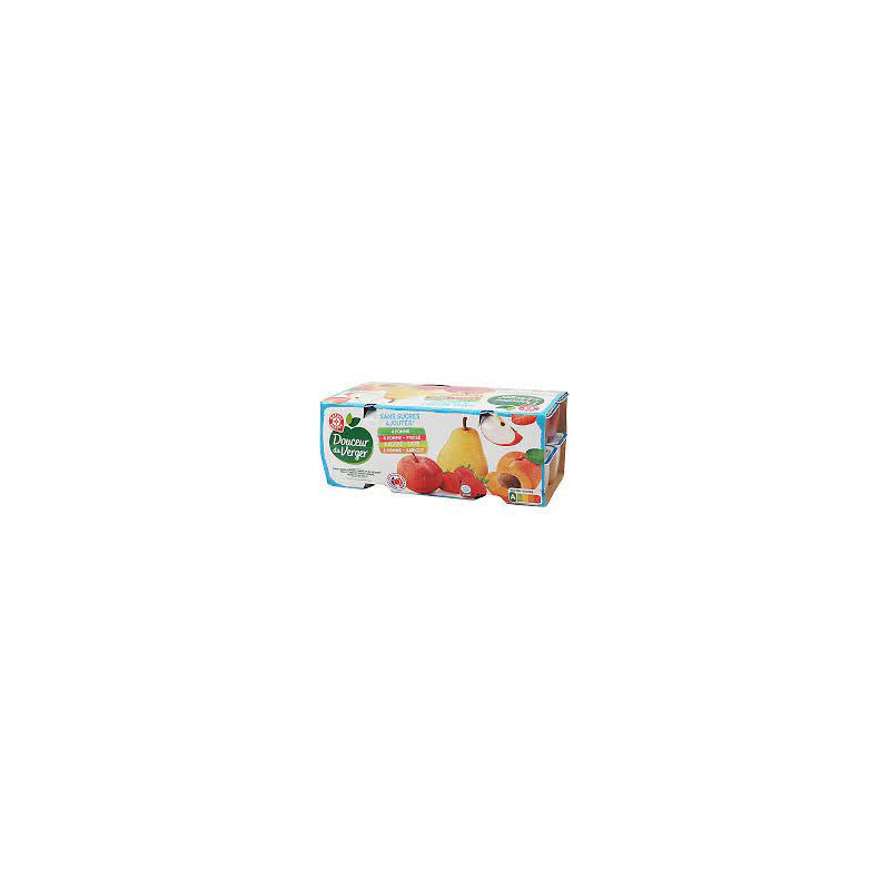 Compote  Coupelle fruits jaunes x4