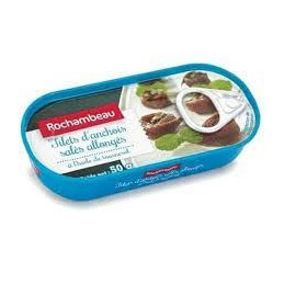 Filet d'anchois allongés à l'huile boîte 50gr