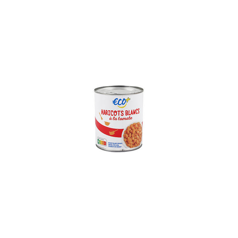 Haricots blancs A la tomate - 530g
