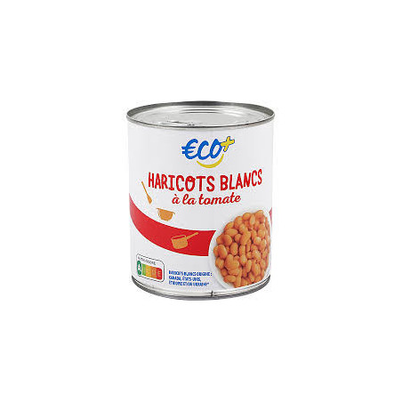 Haricots blancs A la tomate - 530g