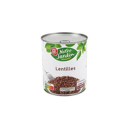 Lentilles Préparées  530g