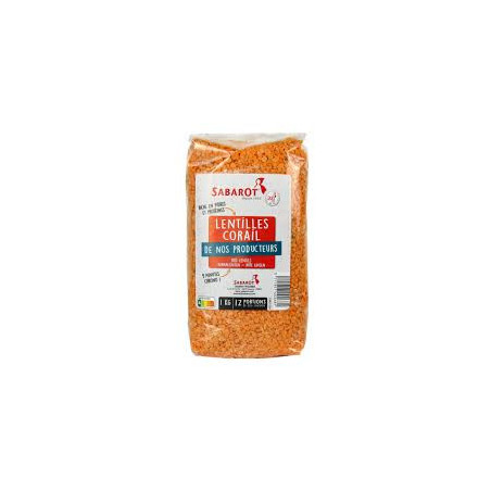 Lentille Corail bio 500gr sachet