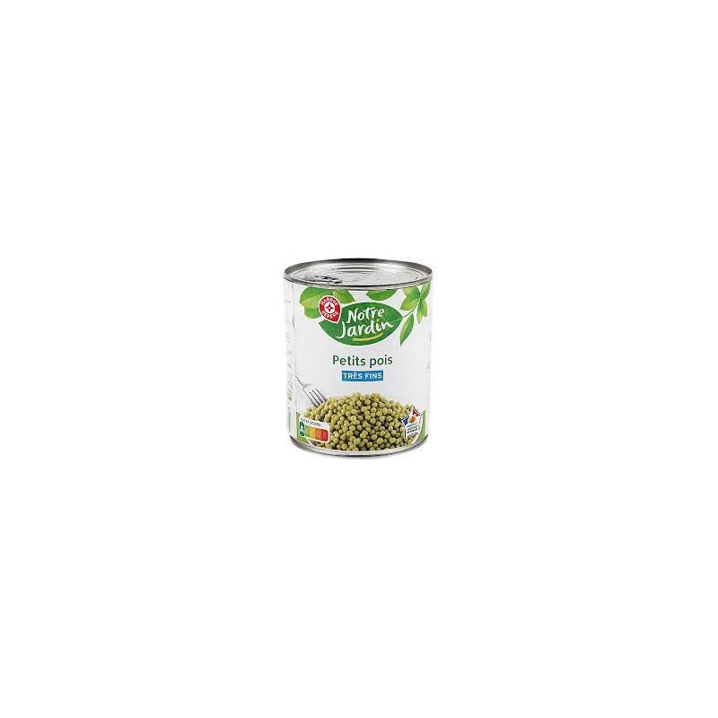 Petits pois A l'étuvée - Très fins - 560g