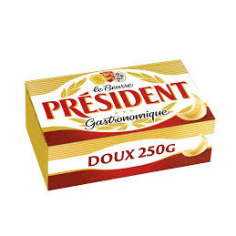 Beurre Doux Gastronomique PRESIDENT 250gr