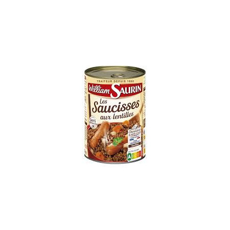 Saucisses aux Lentilles WILLIAM SAURIN 420GR